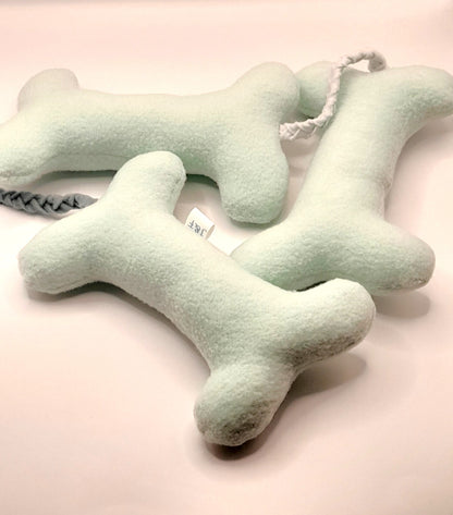 Knuffelketting – Mint - Pluchen hondenspeeltje in 4 maten  (XS-L)