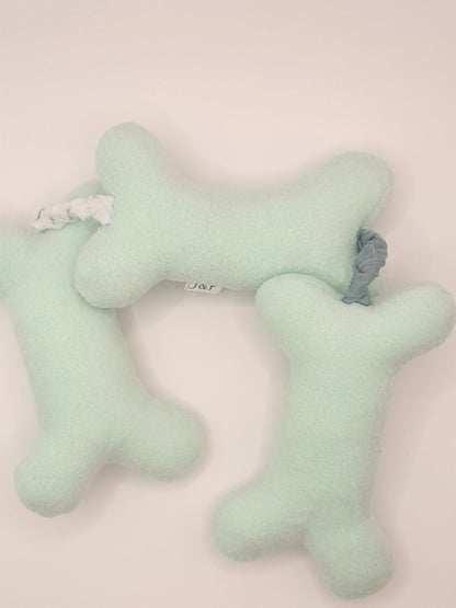 Knuffelketting – Mint - Pluchen hondenspeeltje in 4 maten  (XS-L)