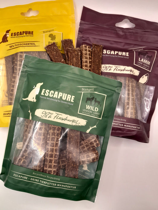 100 procent natuurlijke hondensnack met lam van Escapure
