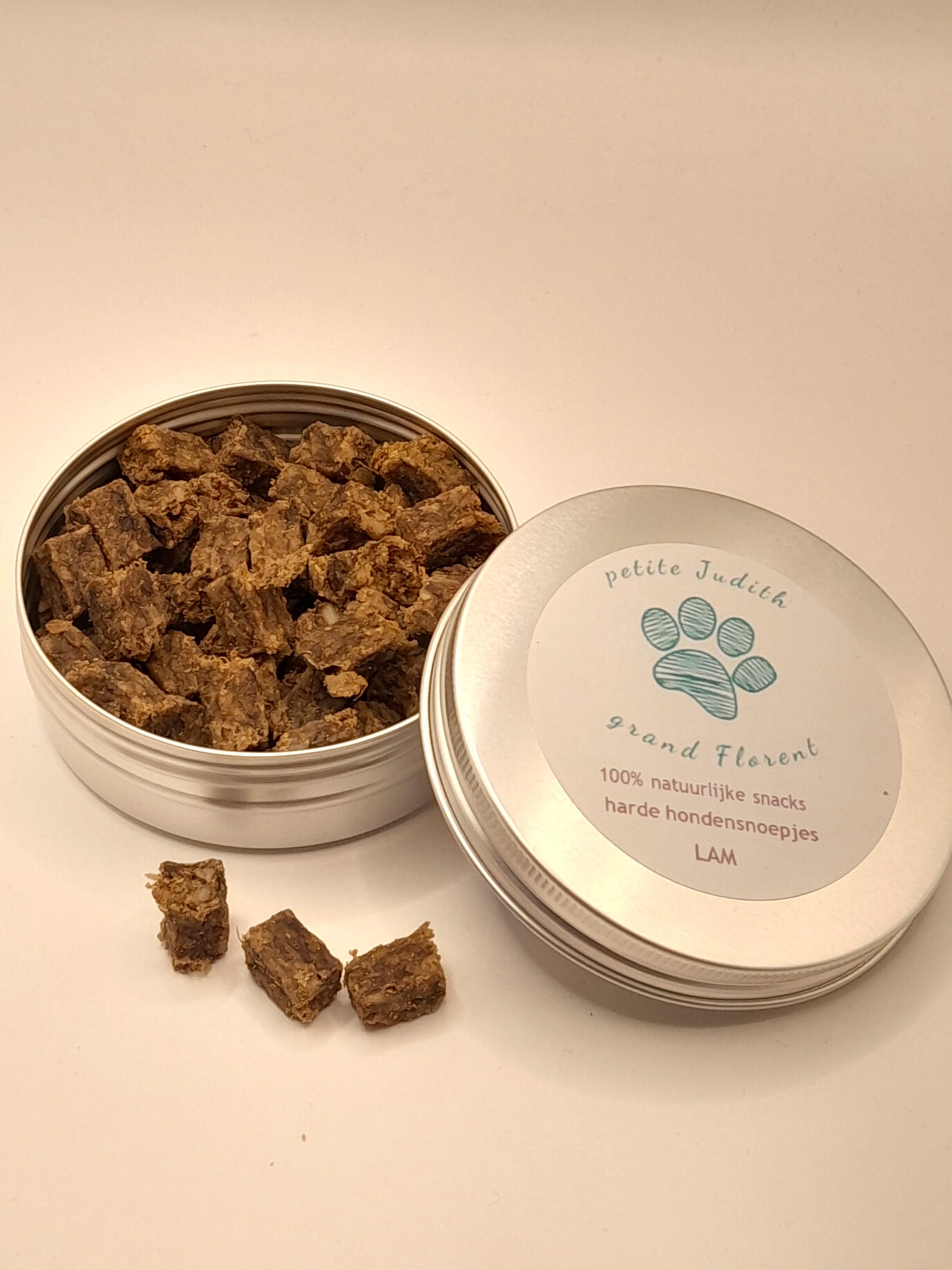 Natuurlijke lamssnacks voor honden van Judith & Florent