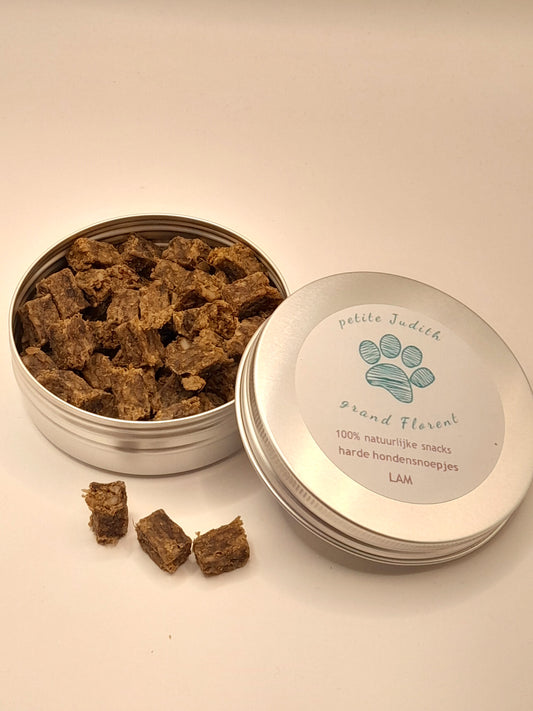 Natuurlijke lamssnacks voor honden van Judith & Florent