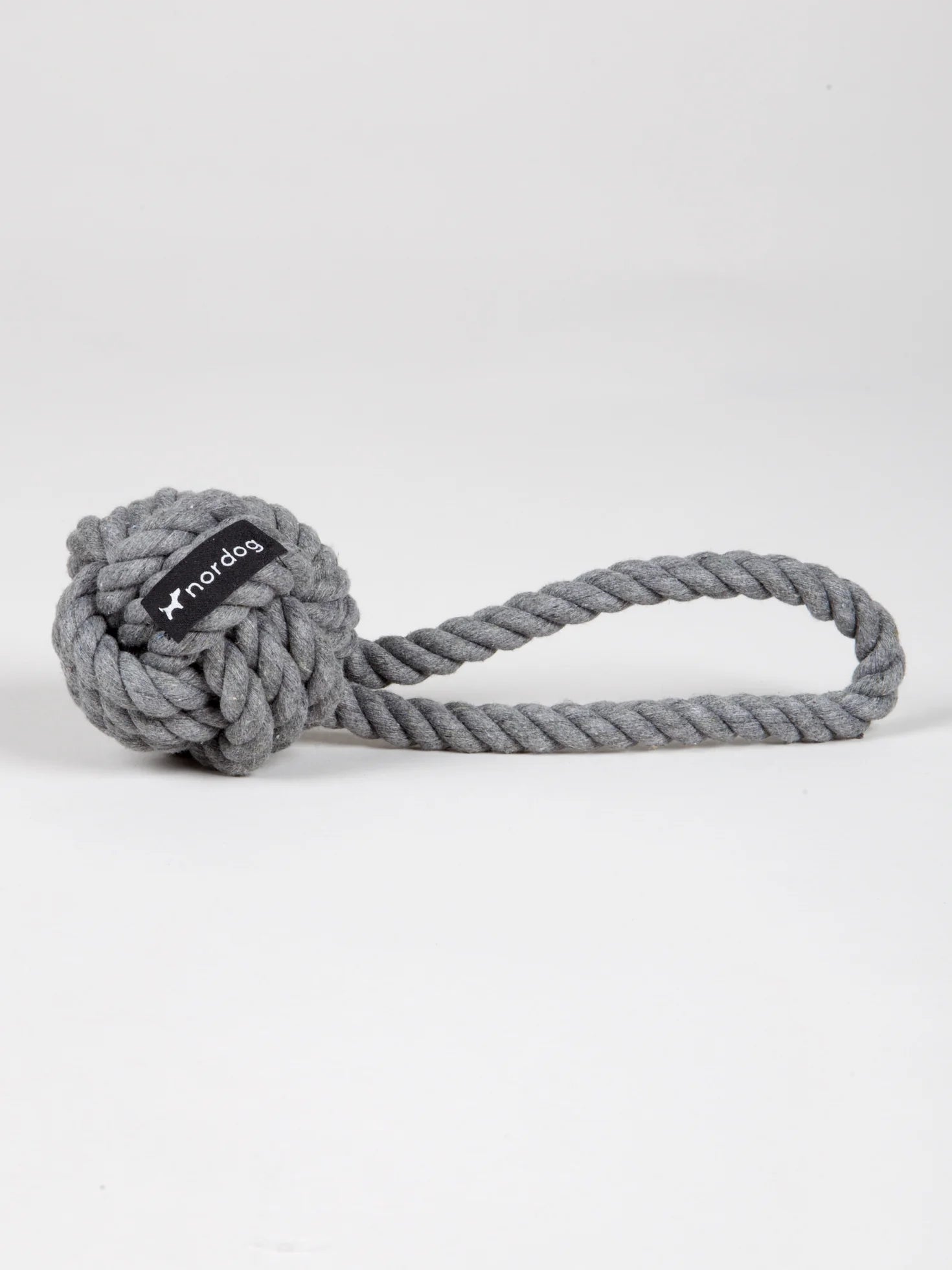 Nordog knoopbal hondenspeeltje in kleur Graphite