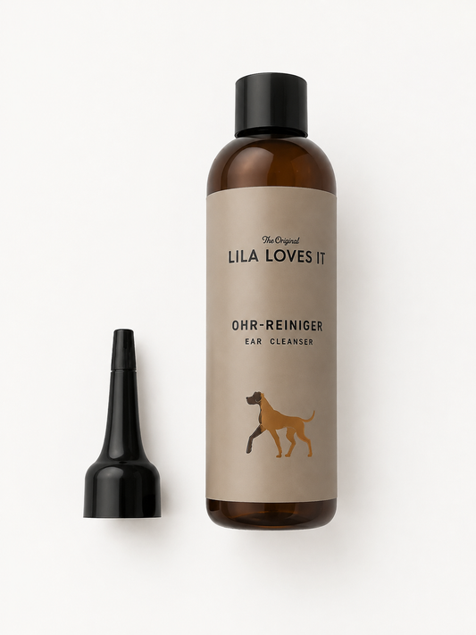oren verzorgen hond met de oogreiniger van Lila Loves It