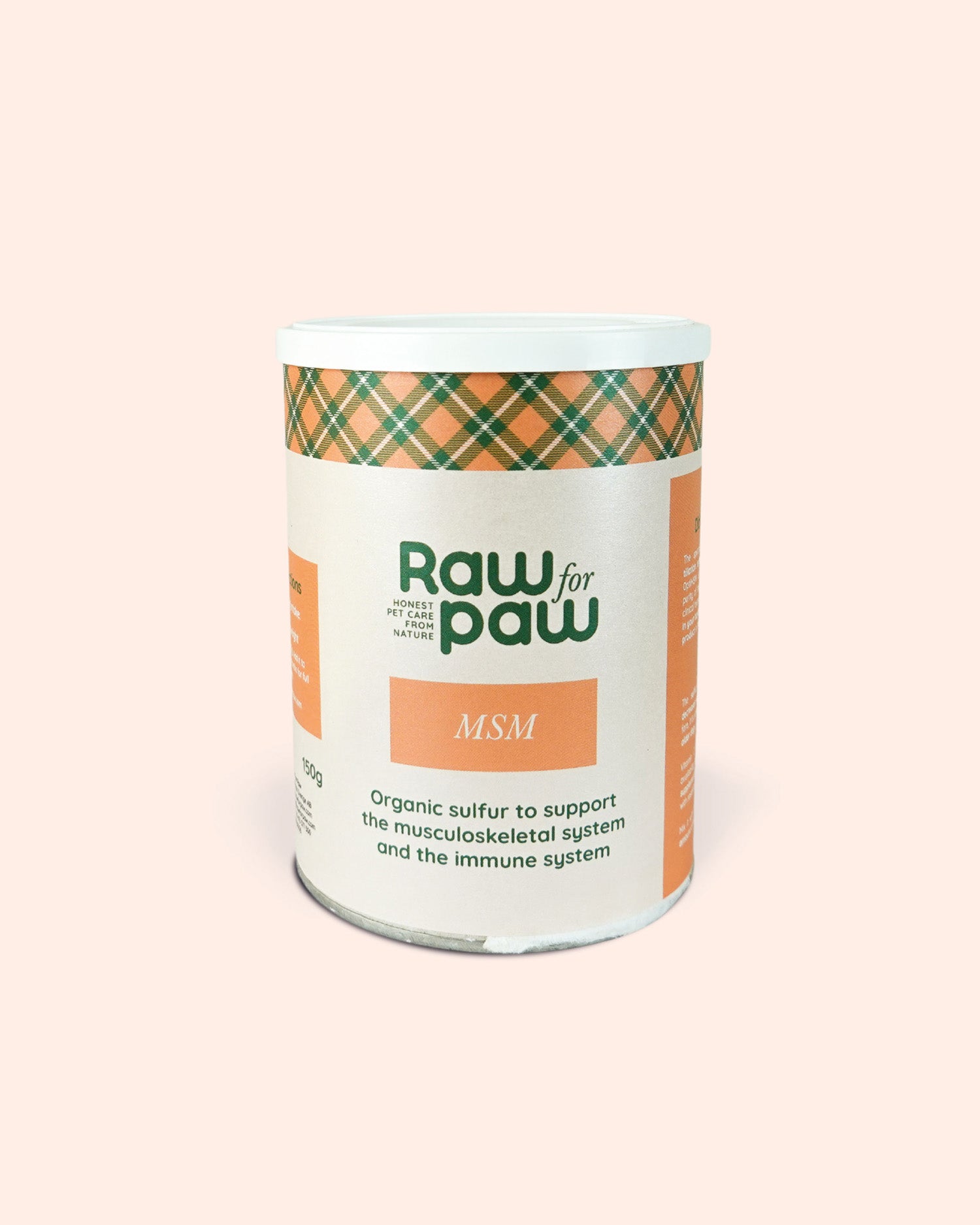 Raw for Paw MSM supplement voor de ondersteuning van huid, vacht en gewrichten bij honden
