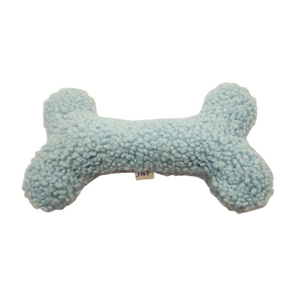 Judith & Florent Pluchen hondenspeeltje – Zacht teddystof blauw