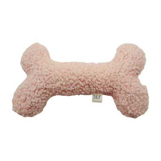 Judith & Florent Pluchen hondenspeeltje – Zacht teddystof roze