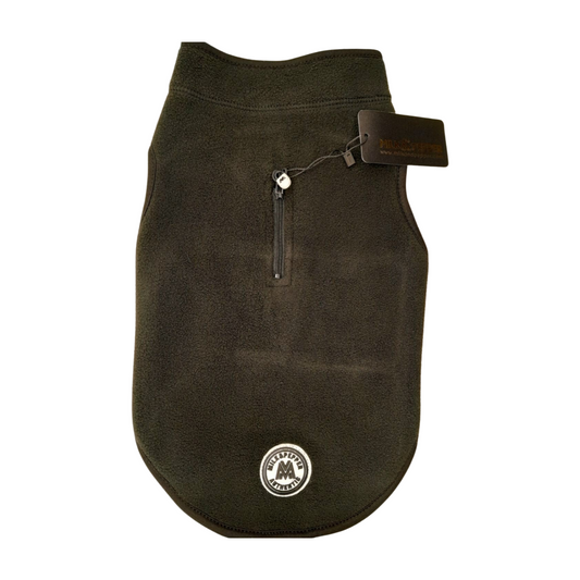 fleece jas Milk & Pepper zwart
