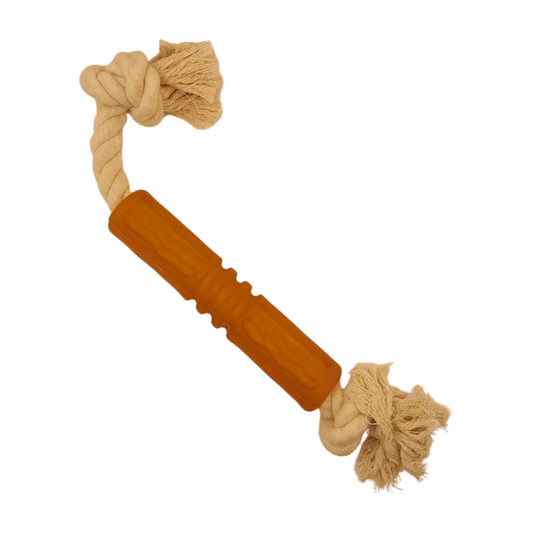 kauwbot hond Pure Nature  100% natuurlijk kauwspeeltje met touw  geen kunstmatige kleurstoffen apporteerspel tandverzorging speelgoed hond front