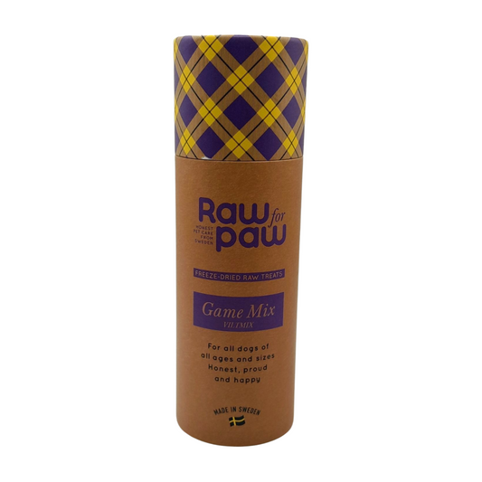 raw for paw gevriesdroogde snacks hondensnoepjes freeze dried treats tube wild mis front