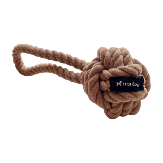 hondenspeelgoed organisch materiaal training gooispelletjes apporteerspel Nordog taupe front