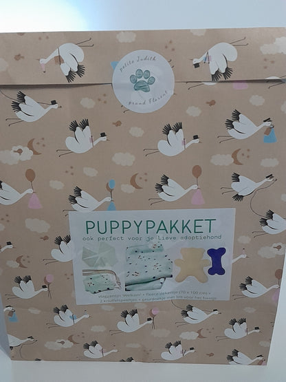 Welkomstpakket voor een nieuwe pup
